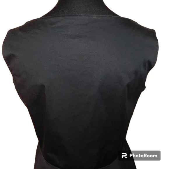 Lynn Mizono For Giselle Shepatin Black Dress Sharkbite Hem Size 2 - Picture 5 of 11